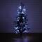 5ft. Fiber Optic White LED Lights Flocked Artificial Christmas Tree with White Pinecone